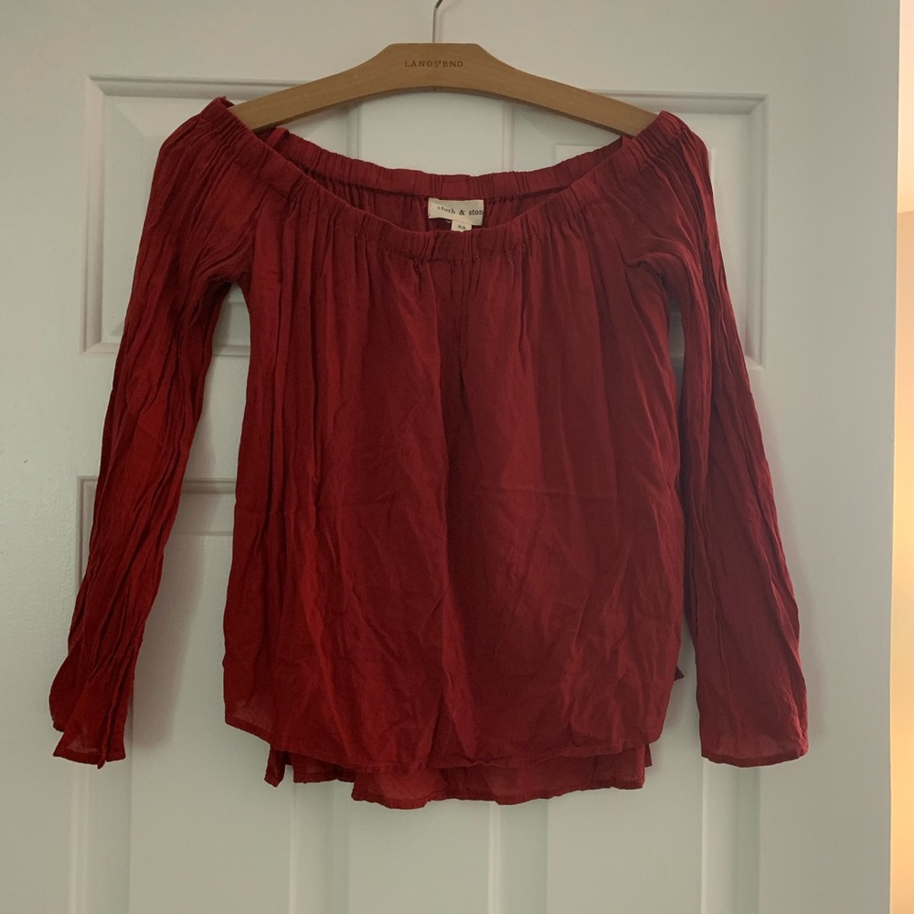 Off the shoulder blouse